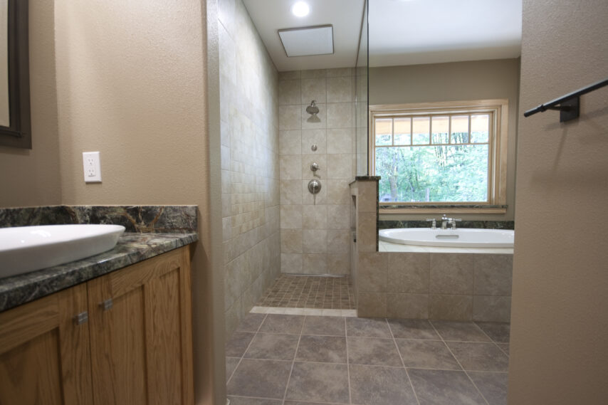 no threshold shower
