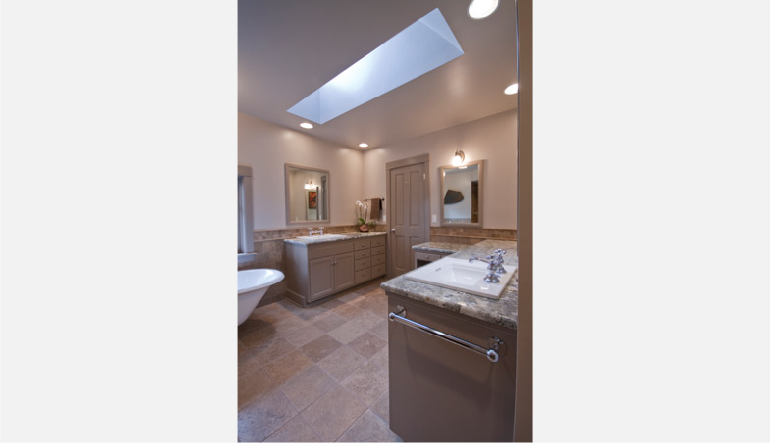 old fashioned double vanity
