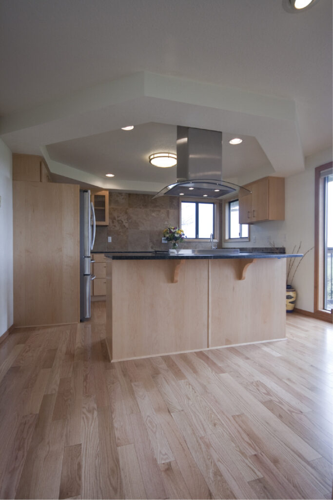Hexagon soffit kitchen