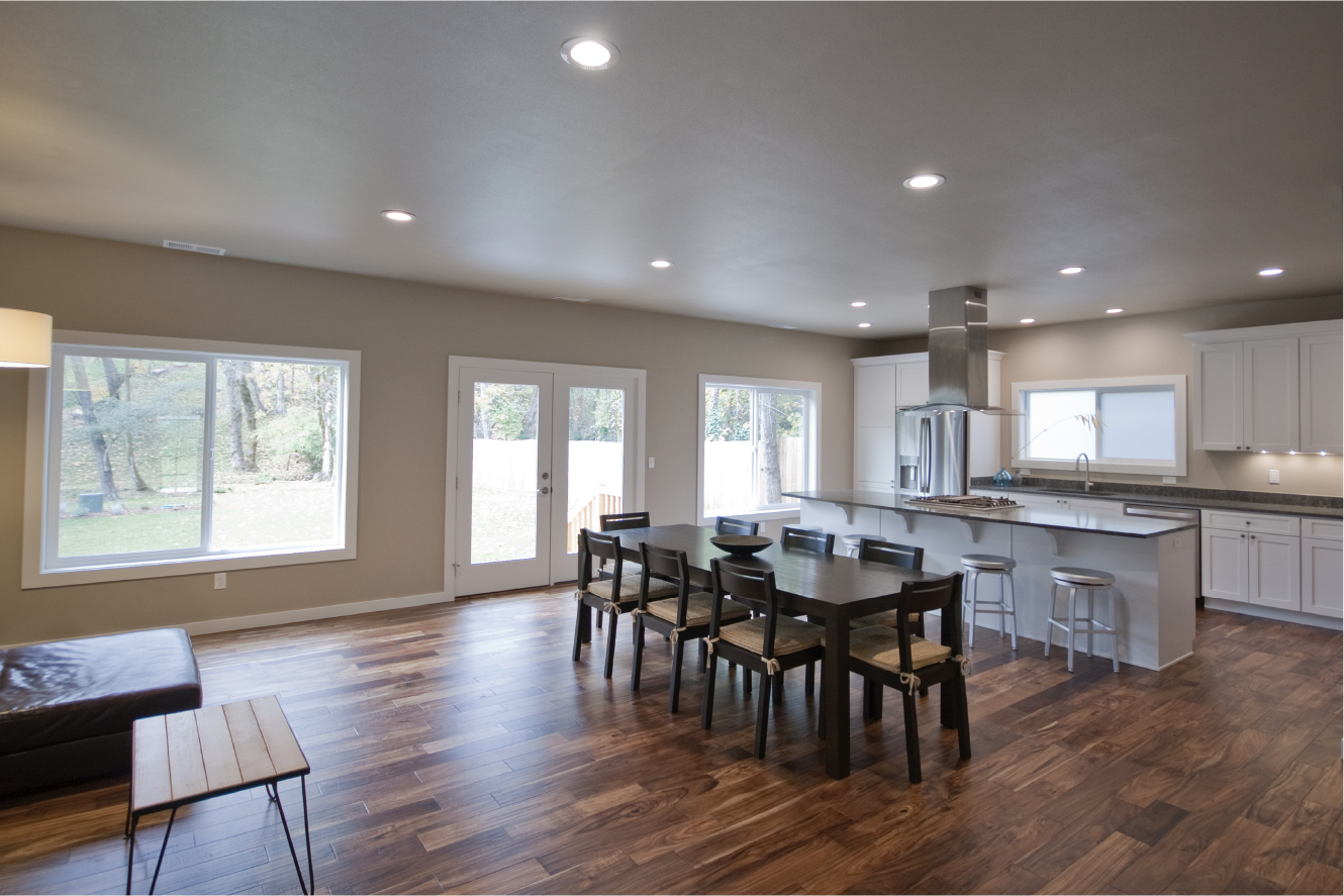 Hand scraped wood flooring