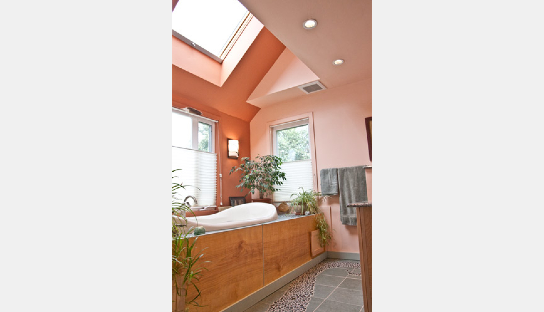 bathroom inspired by the red rock canyons of Utah