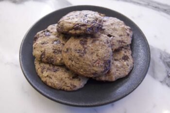 Dark chocolate chip cookies